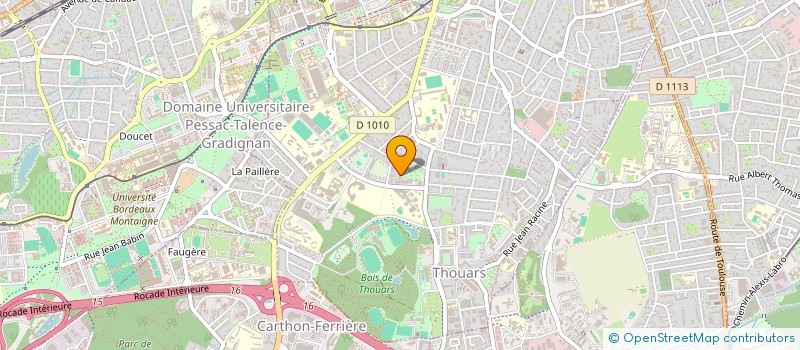 localisation de l'entreprise MONSIEUR MAEL BEBIN  TALENCE