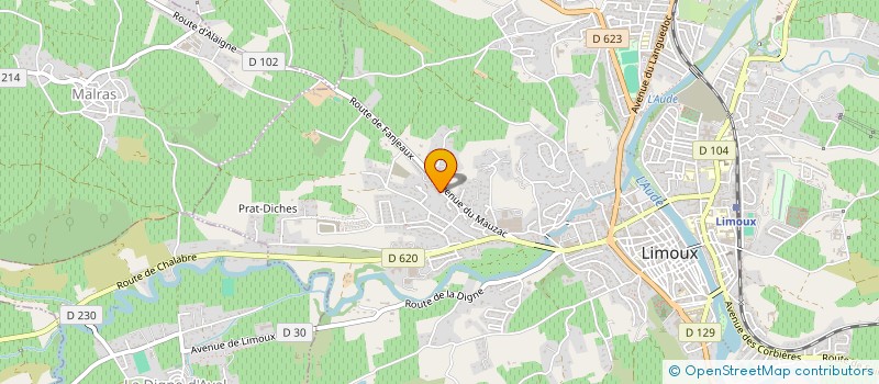 localisation de l'entreprise MONSIEUR MAEL BENOIST  LIMOUX