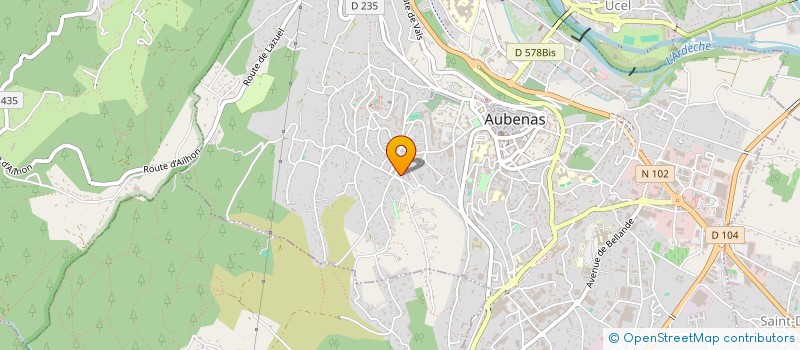 localisation de l'entreprise MONSIEUR MAEL BESSET à AUBENAS