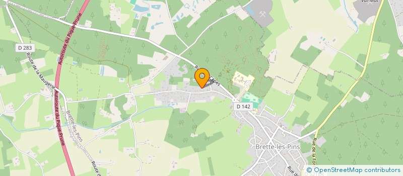 localisation de l'entreprise MONSIEUR MAEL BLIN  BRETTE-LES-PINS