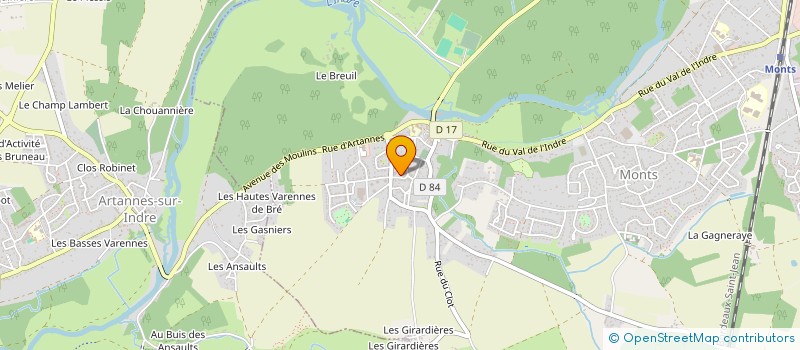 localisation de l'entreprise MONSIEUR MAEL BOIN  MONTS