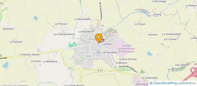 localisation de l'entreprise MONSIEUR MAEL BOISTAULT  BEAUREPAIRE