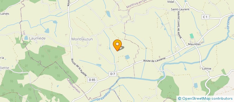 localisation de l'entreprise MONSIEUR MAEL BORREDON  MONTLAUZUN