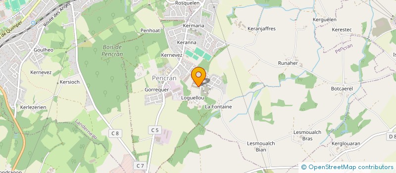 localisation de l'entreprise MONSIEUR MAEL BOULCH  PENCRAN