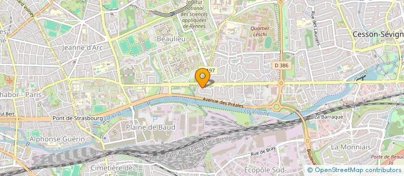 localisation de l'entreprise MONSIEUR MAEL BOURGAULT  CESSON-SEVIGNE