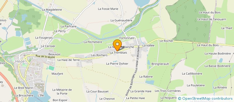 localisation de l'entreprise MONSIEUR MAEL CAMBERLEIN  HEDE-BAZOUGES