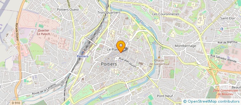 localisation de l'entreprise MONSIEUR MAEL CAZOTTE  POITIERS