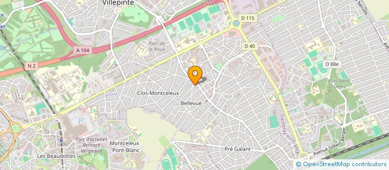 localisation de l'entreprise MONSIEUR MAEL CLEMENT MARNY à VILLEPINTE