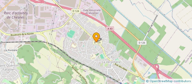 localisation de l'entreprise MONSIEUR MAEL CLET  LA VERPILLIERE