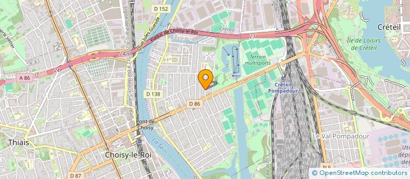 localisation de l'entreprise MONSIEUR MAEL DAMOTTE DA SILVA  CHOISY-LE-ROI