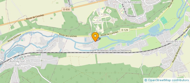 localisation de l'entreprise MONSIEUR MAEL DESAUNAY  ARNIERES-SUR-ITON