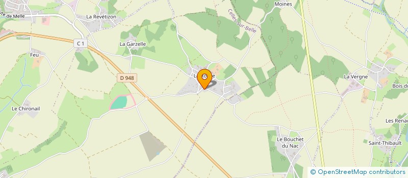 localisation de l'entreprise MONSIEUR MAEL DOUCET  CELLES-SUR-BELLE