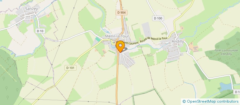 localisation de l'entreprise MONSIEUR MAEL FROMWEILLER-TOUSSAINT  MENIL-LA-TOUR