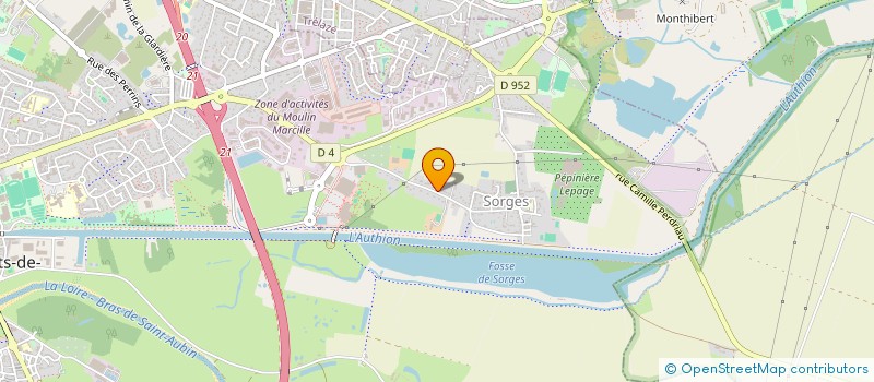 localisation de l'entreprise MONSIEUR MAEL GADAIS  LES PONTS-DE-CE