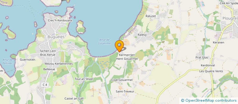 localisation de l'entreprise MONSIEUR MAEL GERMAIN  PLOUGRESCANT