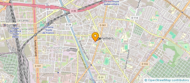 localisation de l'entreprise MONSIEUR MAEL GILLET  AUBERVILLIERS