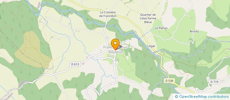 localisation de l'entreprise MONSIEUR MAEL GOURVENNEC  FRANCILLON-SUR-ROUBION