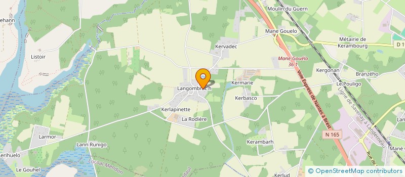 localisation de l'entreprise MONSIEUR MAEL HUON  LANDAUL