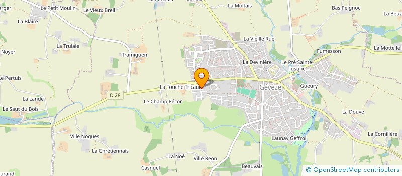 localisation de l'entreprise MONSIEUR MAEL JEHANNO--MORIN  GEVEZE