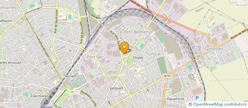 localisation de l'entreprise MONSIEUR MAEL LE BRUN  REIMS