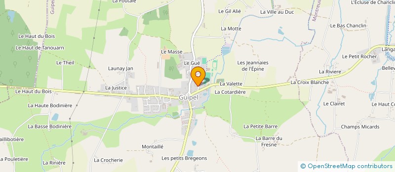 localisation de l'entreprise MONSIEUR MAEL LE GOLVAN à GUIPEL