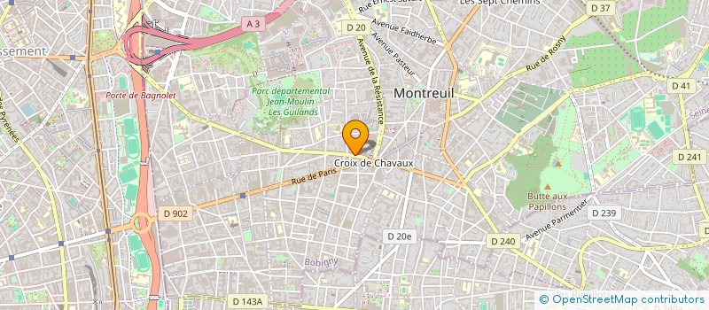 localisation de l'entreprise MONSIEUR MAEL LENOIR à MONTREUIL