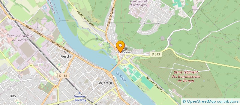 localisation de l'entreprise MONSIEUR MAEL LEON PARIEL  VERNON