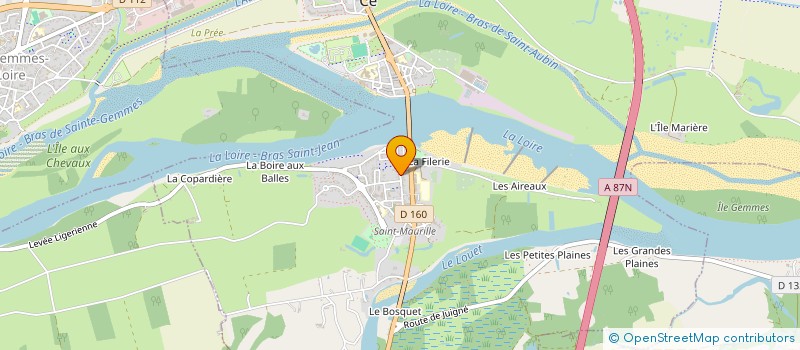 localisation de l'entreprise MONSIEUR MAEL LESIEUR à LES PONTS-DE-CE