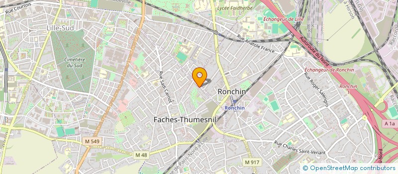 localisation de l'entreprise MONSIEUR MAEL LINET  FACHES-THUMESNIL