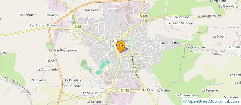 localisation de l'entreprise MONSIEUR MAEL MAUPILLIER  LA GUERCHE-DE-BRETAGNE