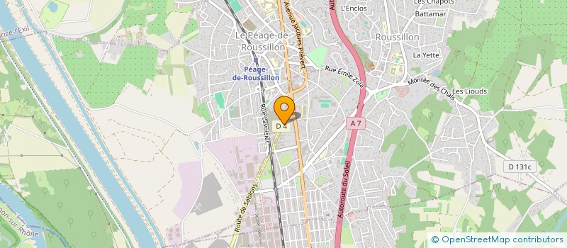 localisation de l'entreprise MONSIEUR MAEL MENARD  ROUSSILLON