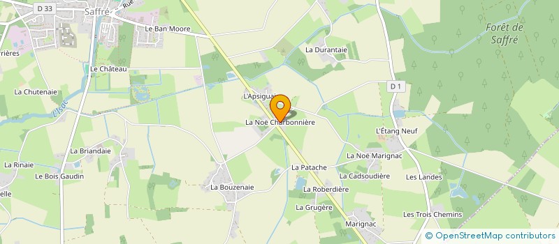 localisation de l'entreprise MONSIEUR MAEL MICHAUD  SAFFRE