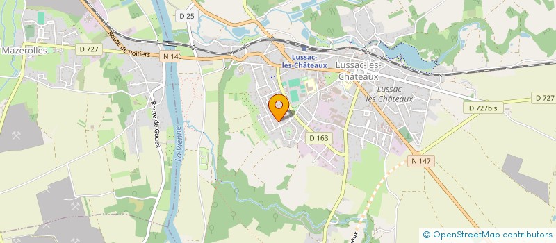 localisation de l'entreprise MONSIEUR MAEL MORIN  LUSSAC-LES-CHATEAUX