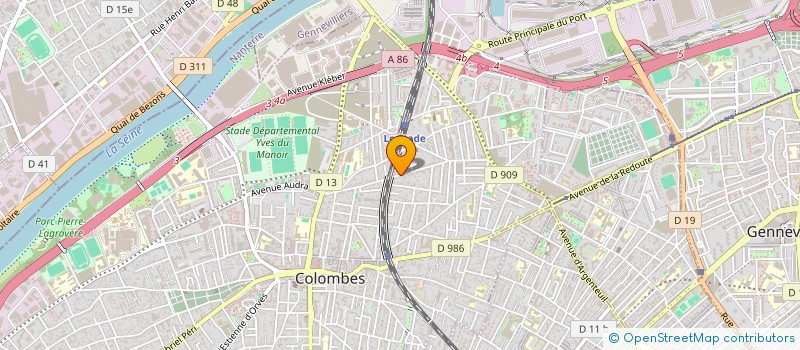 localisation de l'entreprise MONSIEUR MAEL MOUNTASSIR  COLOMBES