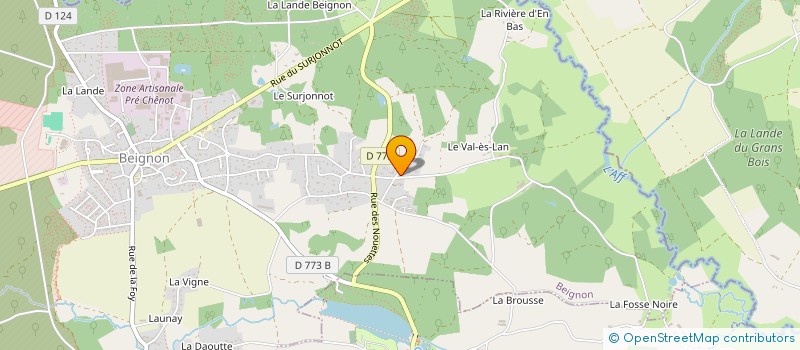 localisation de l'entreprise MONSIEUR MAEL OLIVIERO  BEIGNON