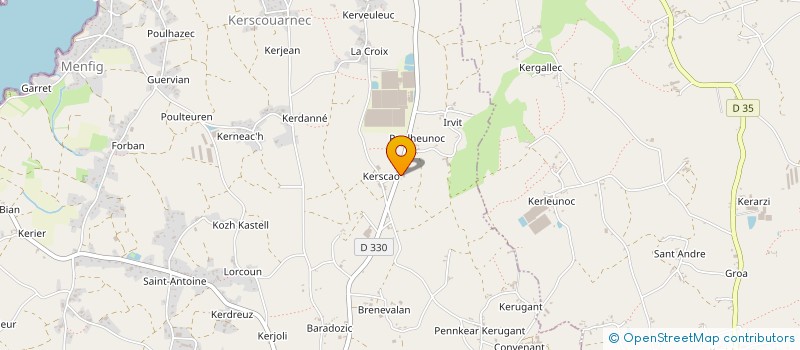 localisation de l'entreprise MONSIEUR MAEL PEAUDECERF  PLOUESCAT