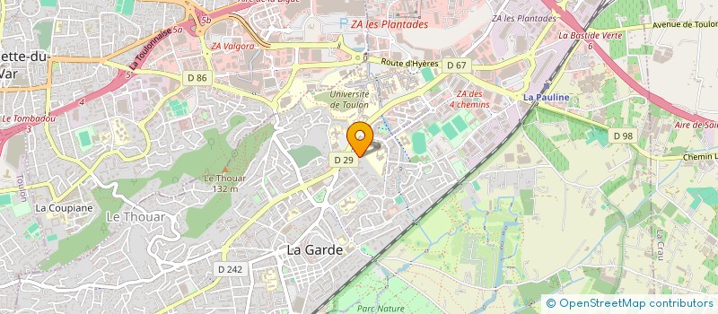 localisation de l'entreprise MONSIEUR MAEL PEREZ-CERVERA à LA GARDE