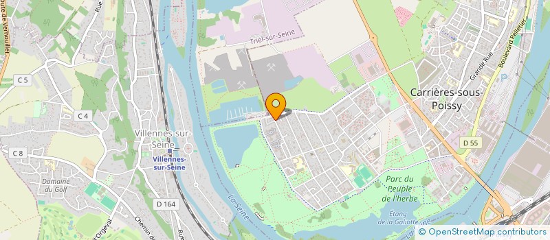 localisation de l'entreprise MONSIEUR MAEL PINON  CARRIERES-SOUS-POISSY