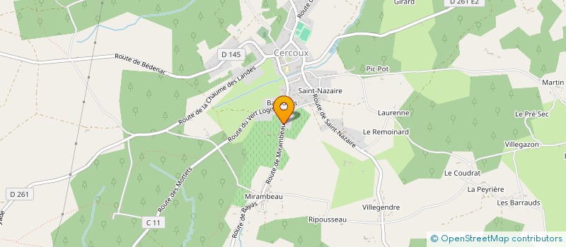 localisation de l'entreprise MONSIEUR MAEL RAMALHO  CERCOUX