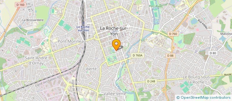 localisation de l'entreprise MONSIEUR MAEL ROBARDET  LA ROCHE-SUR-YON