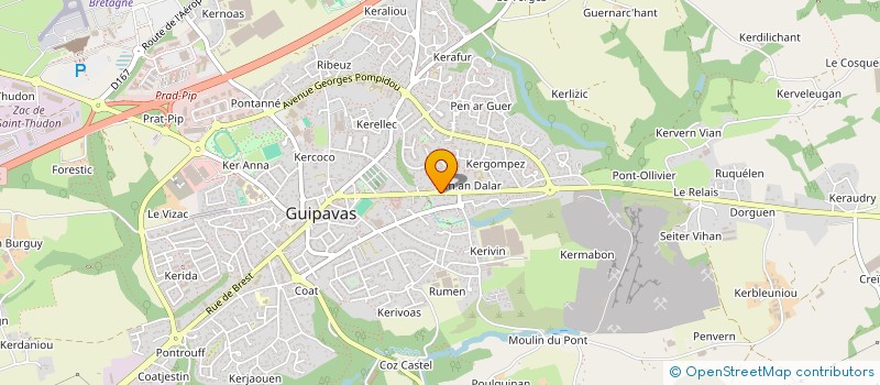 localisation de l'entreprise MONSIEUR MAEL ROUYER  GUIPAVAS