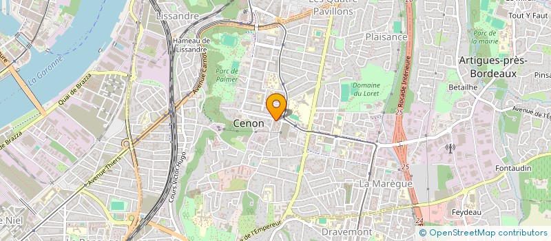 localisation de l'entreprise MONSIEUR MAEL RUBEN  CENON