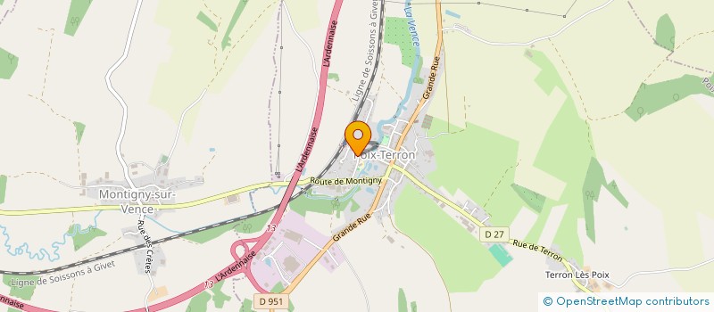 localisation de l'entreprise MONSIEUR MAEL SAINT-JEVIN  POIX-TERRON