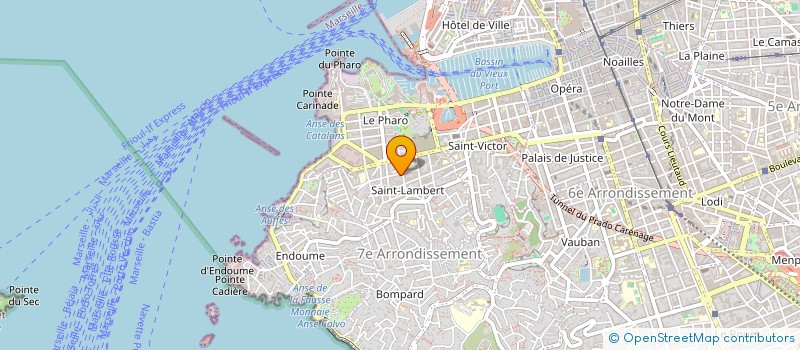 localisation de l'entreprise MONSIEUR MAEL SESBOUE  MARSEILLE 7EME