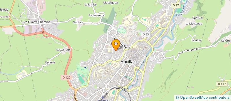 localisation de l'entreprise MONSIEUR MAEL SIMON  AURILLAC