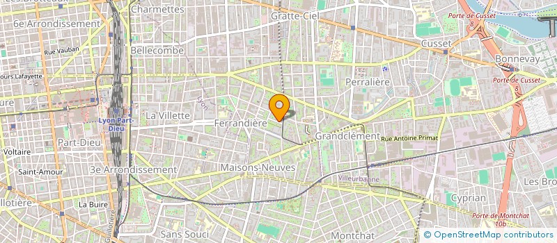 localisation de l'entreprise MONSIEUR MAEL SULPICE  VILLEURBANNE