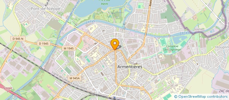 localisation de l'entreprise MONSIEUR MAEL TOUZANI  ARMENTIERES