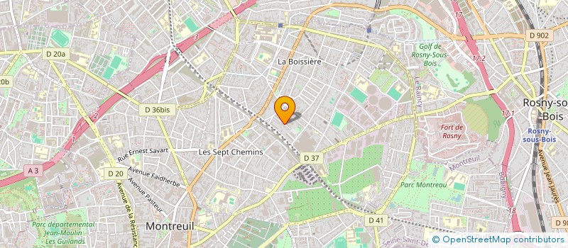 localisation de l'entreprise MONSIEUR MAELA DROUIN à MONTREUIL