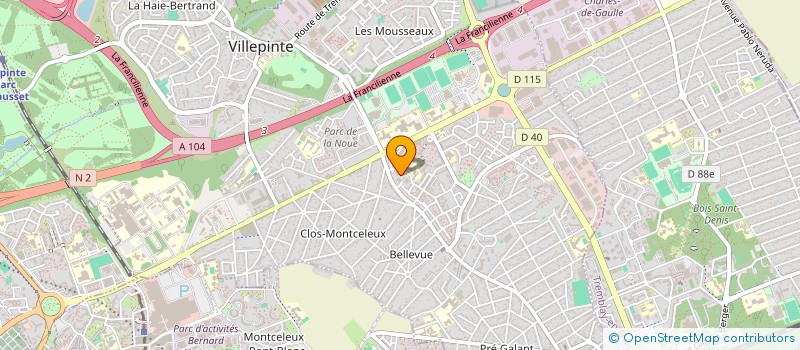 localisation de l'entreprise MONSIEUR MAFOUETI KIFOULA à VILLEPINTE
