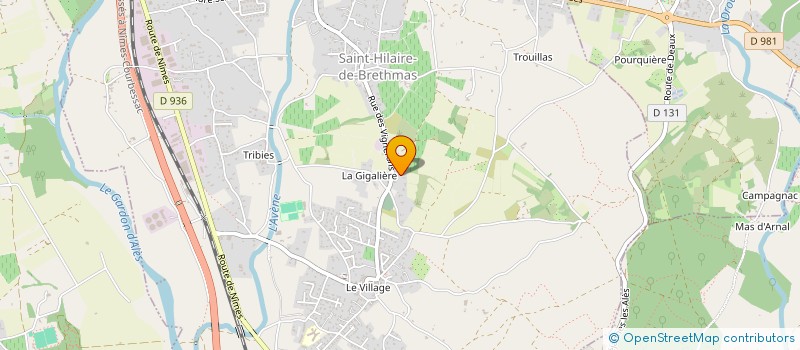 localisation de l'entreprise MONSIEUR MAGALI HYONNIE  SAINT-HILAIRE-DE-BRETHMAS